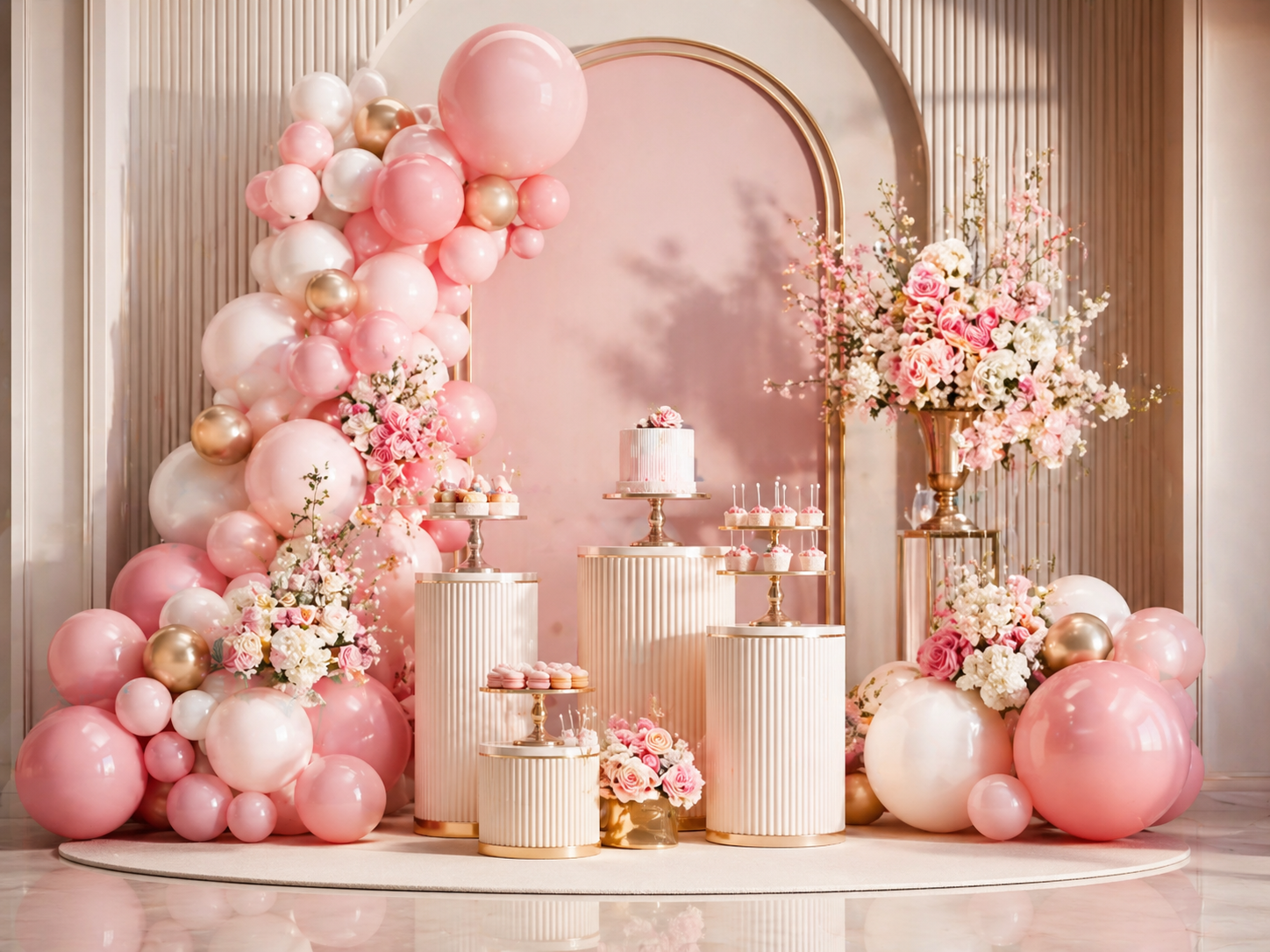 Decoración para revelación de sexo del bebé en Málaga